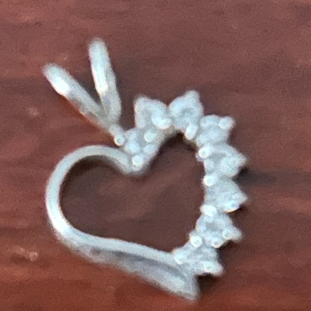 Elegant Sterling and Diamond pendant
